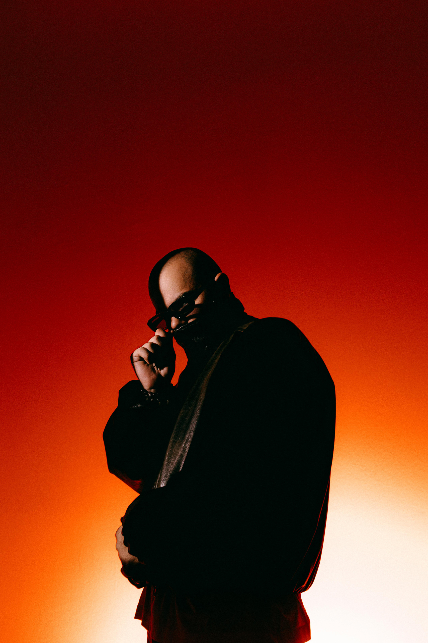 BYOR silhouette in red light